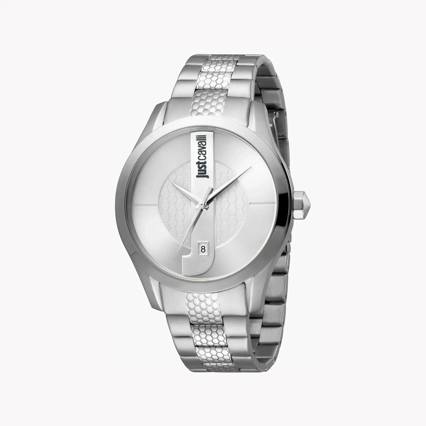 Just Cavalli Men's Silver Stainless Steel Watch, Silver Dial | Jc1g066m0055 by JUST CAVALLI