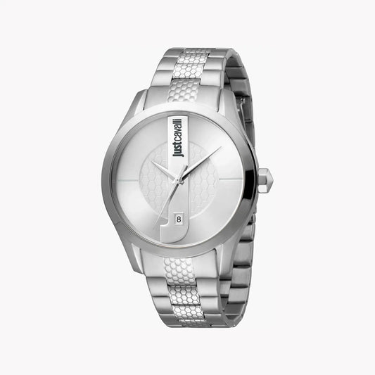 Just Cavalli Men's Silver Stainless Steel Watch, Silver Dial | Jc1g066m0055 by JUST CAVALLI