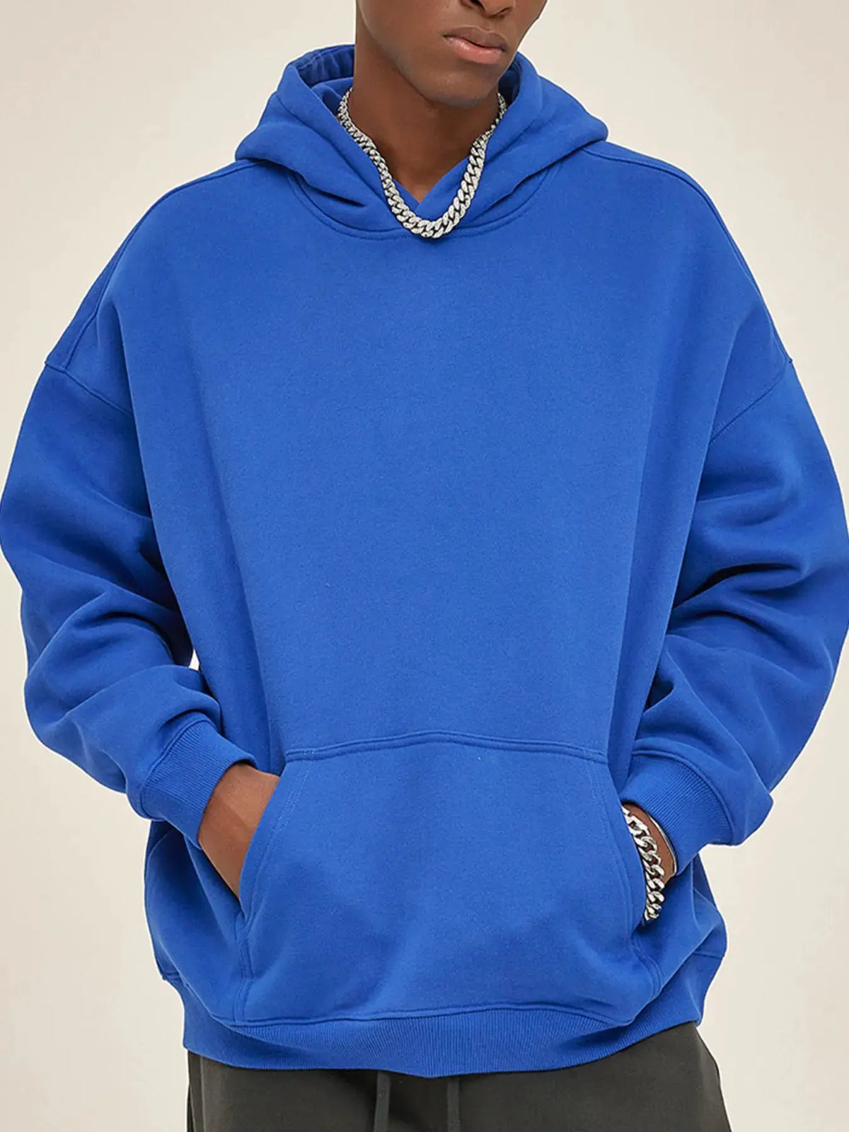 Men's Oversized Pocketed Long Sleeve Hoodie by Partner Label