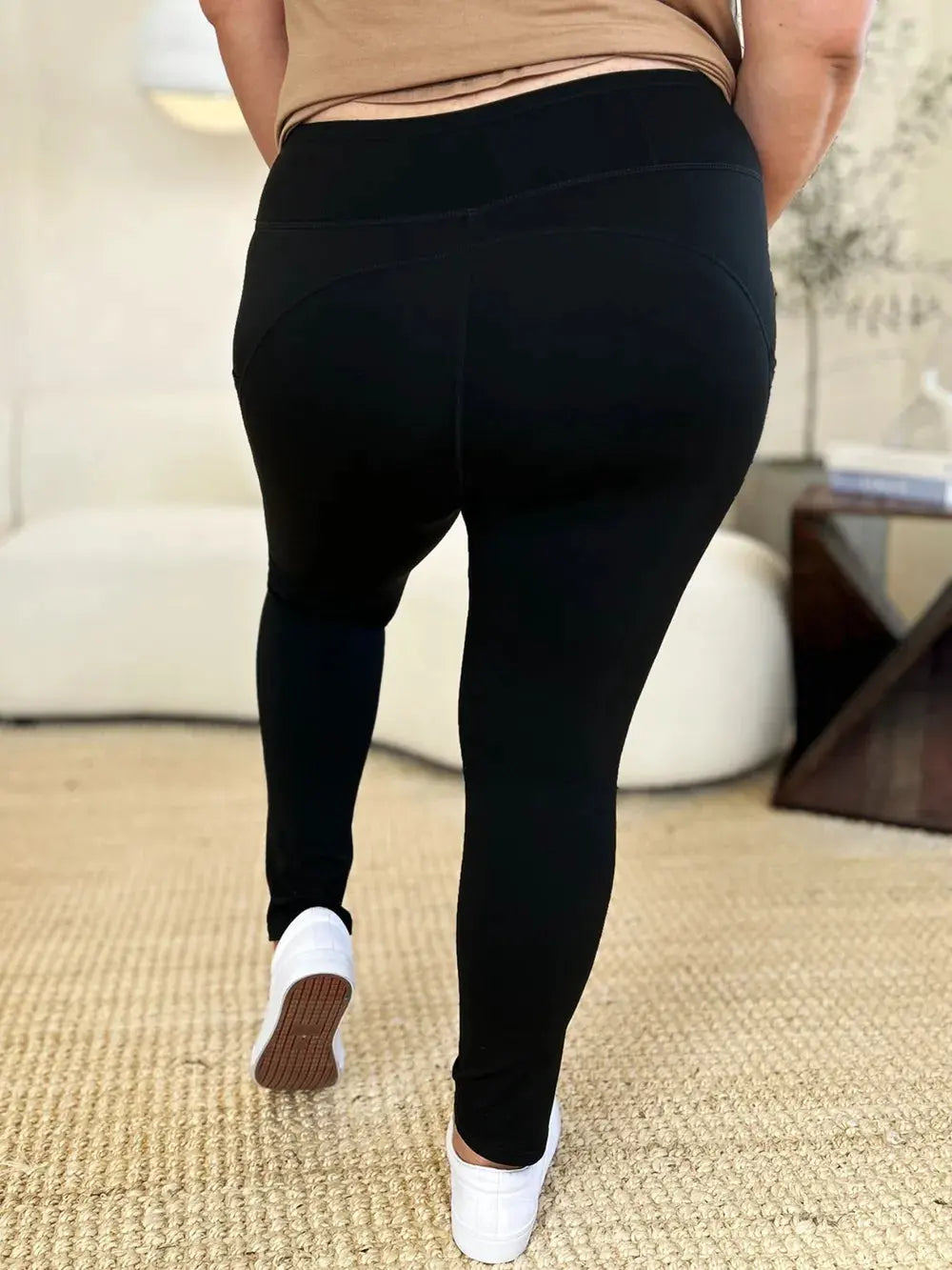 Wide Waistband Sports Leggings by Partner Label