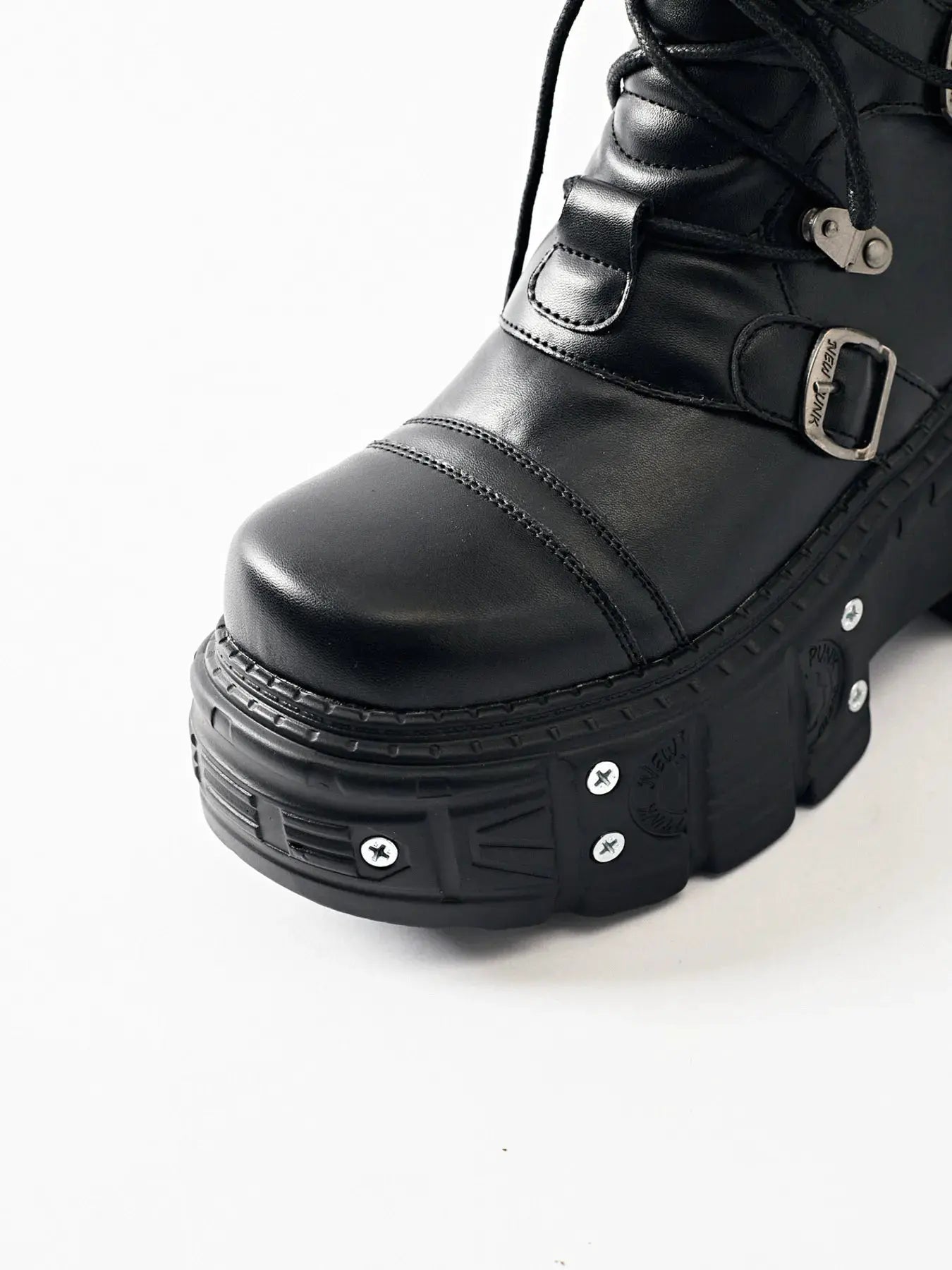 Lace Up Platform Boots by Partner Label