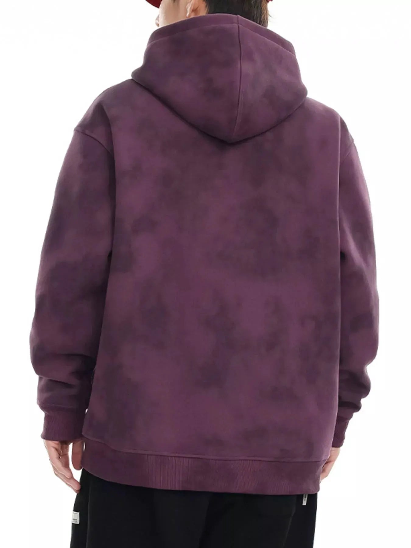 Men's Plus Size Tie-Dye Long Sleeve Hoodie by Trendsi