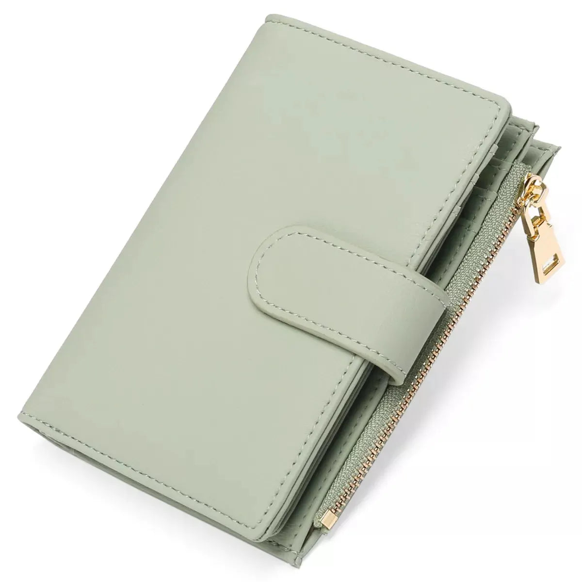 Leather Bifold Wallet with Zipper by Partner Label