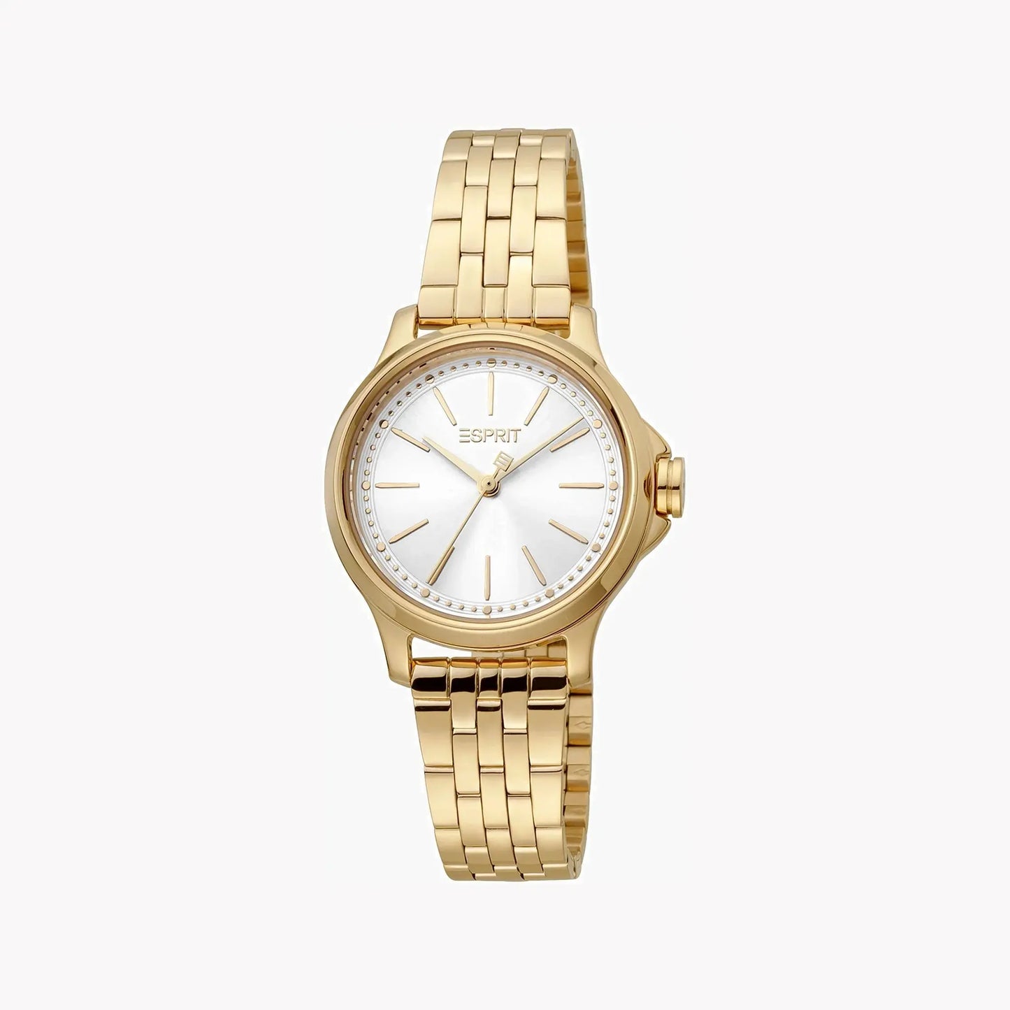 Esprit Women's Gold Stainless Steel Watch, Silver Dial | ES1L144M2045 by ESPRIT