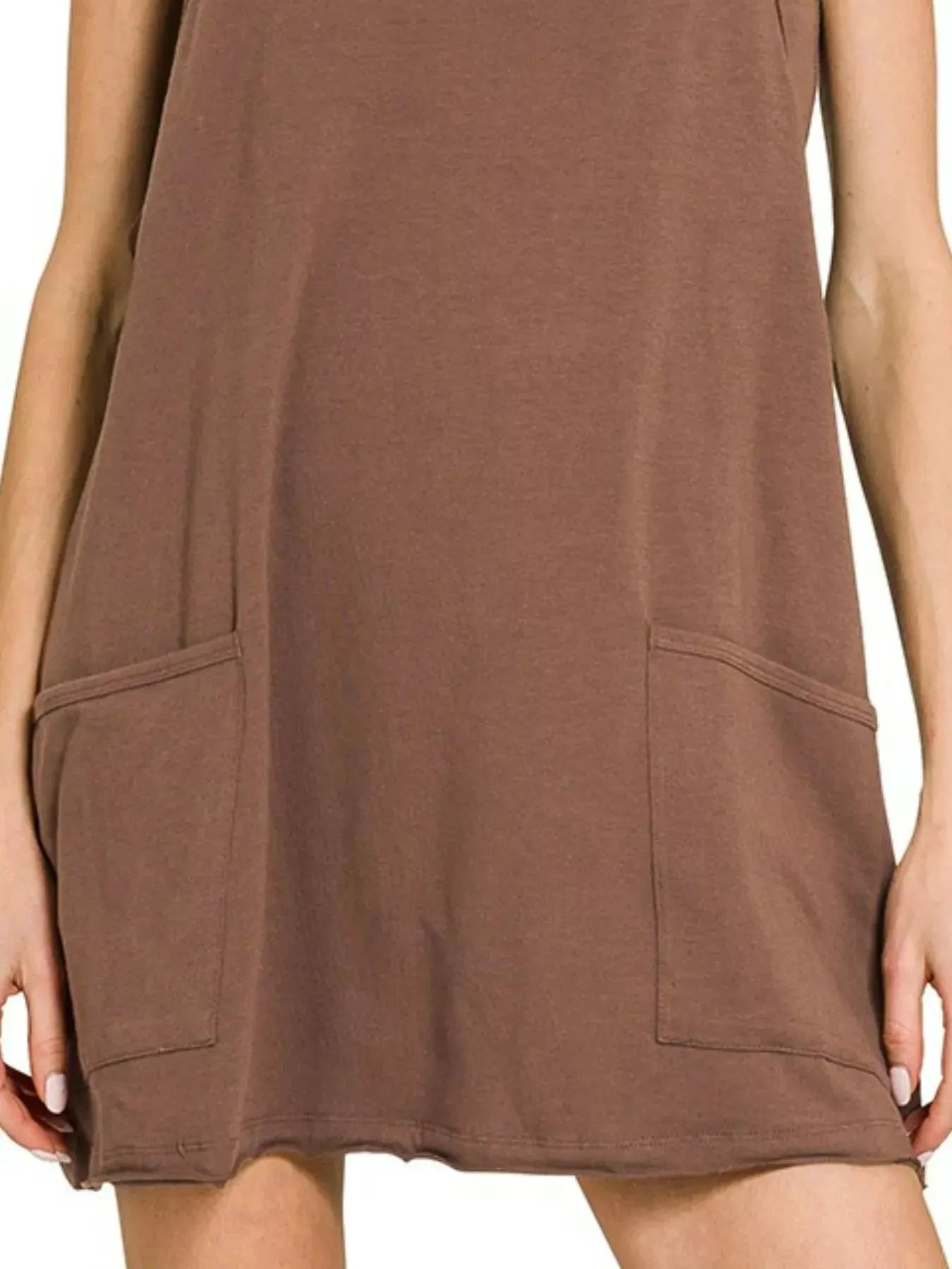 Zenana Cami Mini Dress with Built-in Romper Liner by Zenana