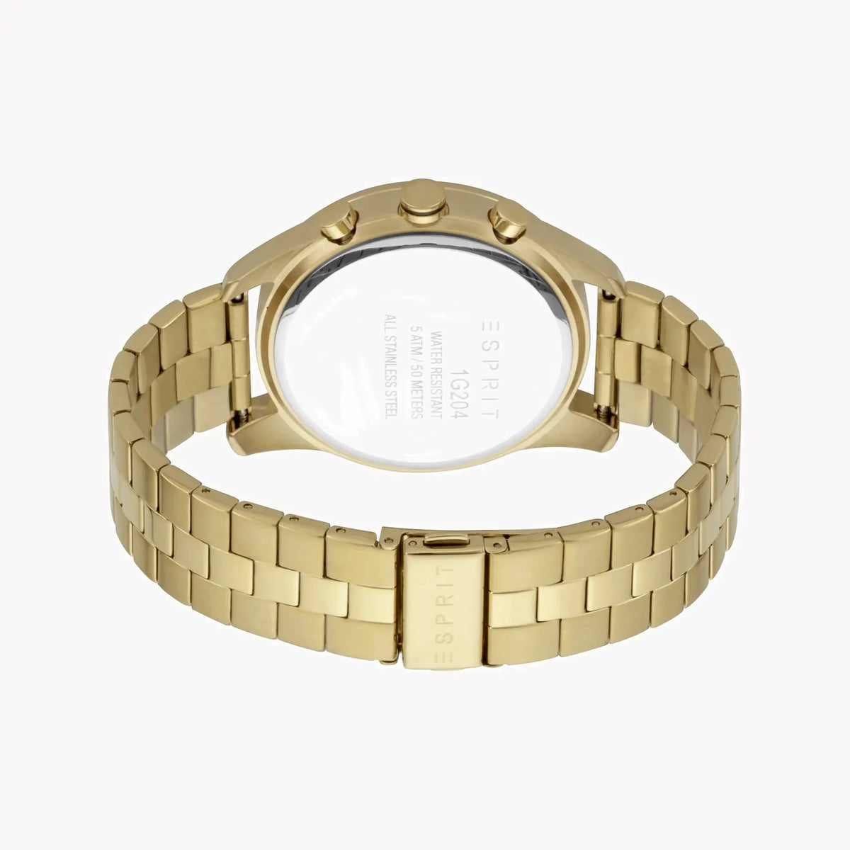 Esprit Men's Gold Stainless Steel Watch, Black Dial | Es1g113m0015 by ESPRIT