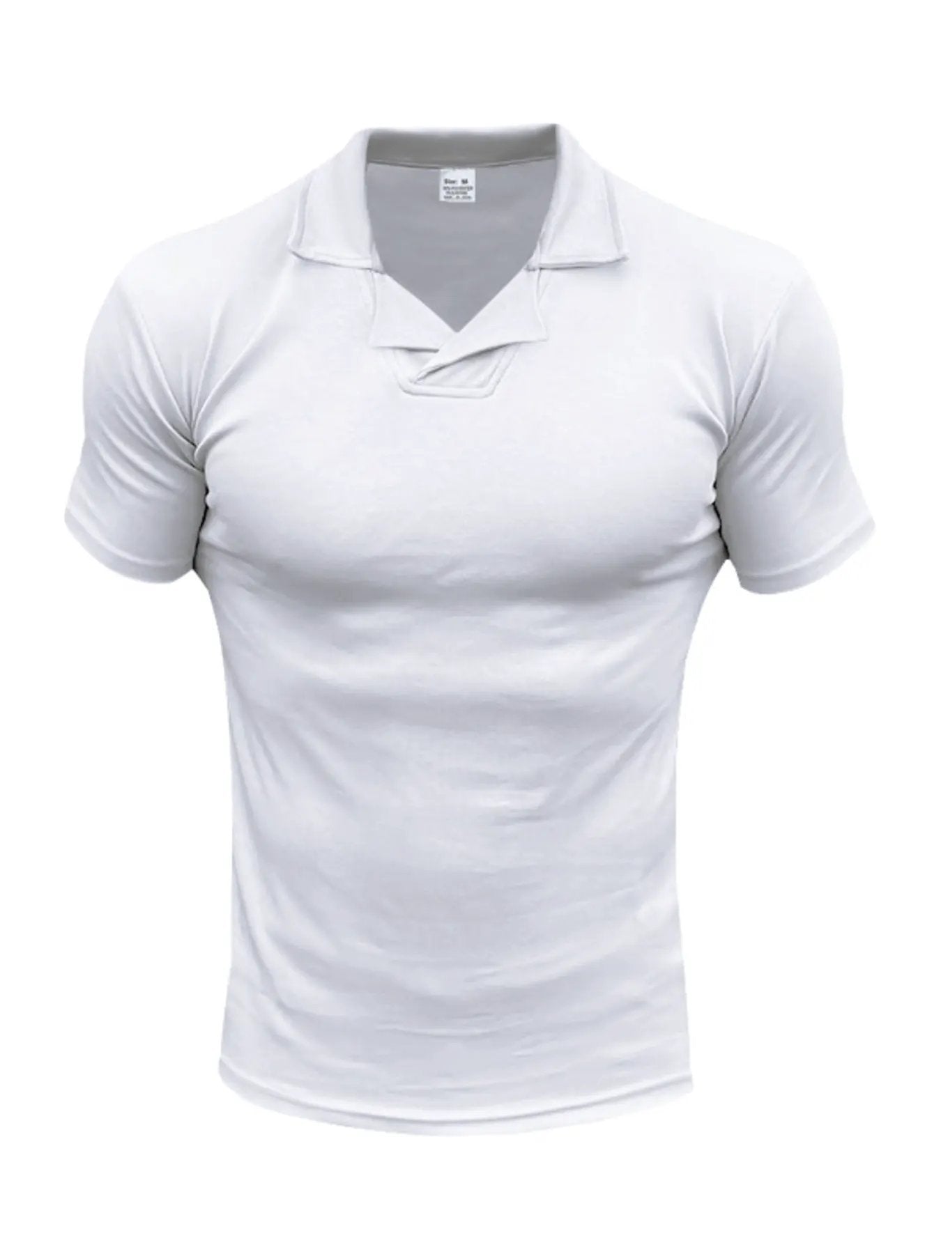 Men's Full Size Casual Short Sleeve Polo Plus Size by Trendsi