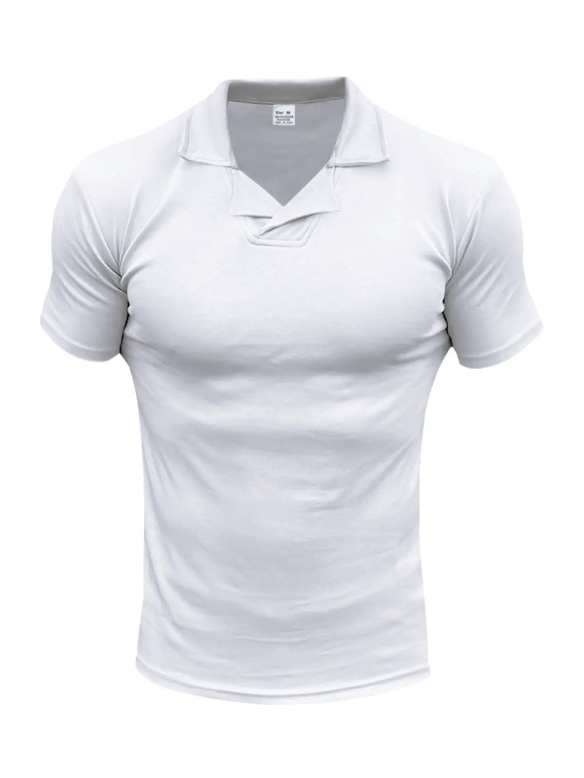 Men's Full Size Casual Short Sleeve Polo Plus Size by Trendsi