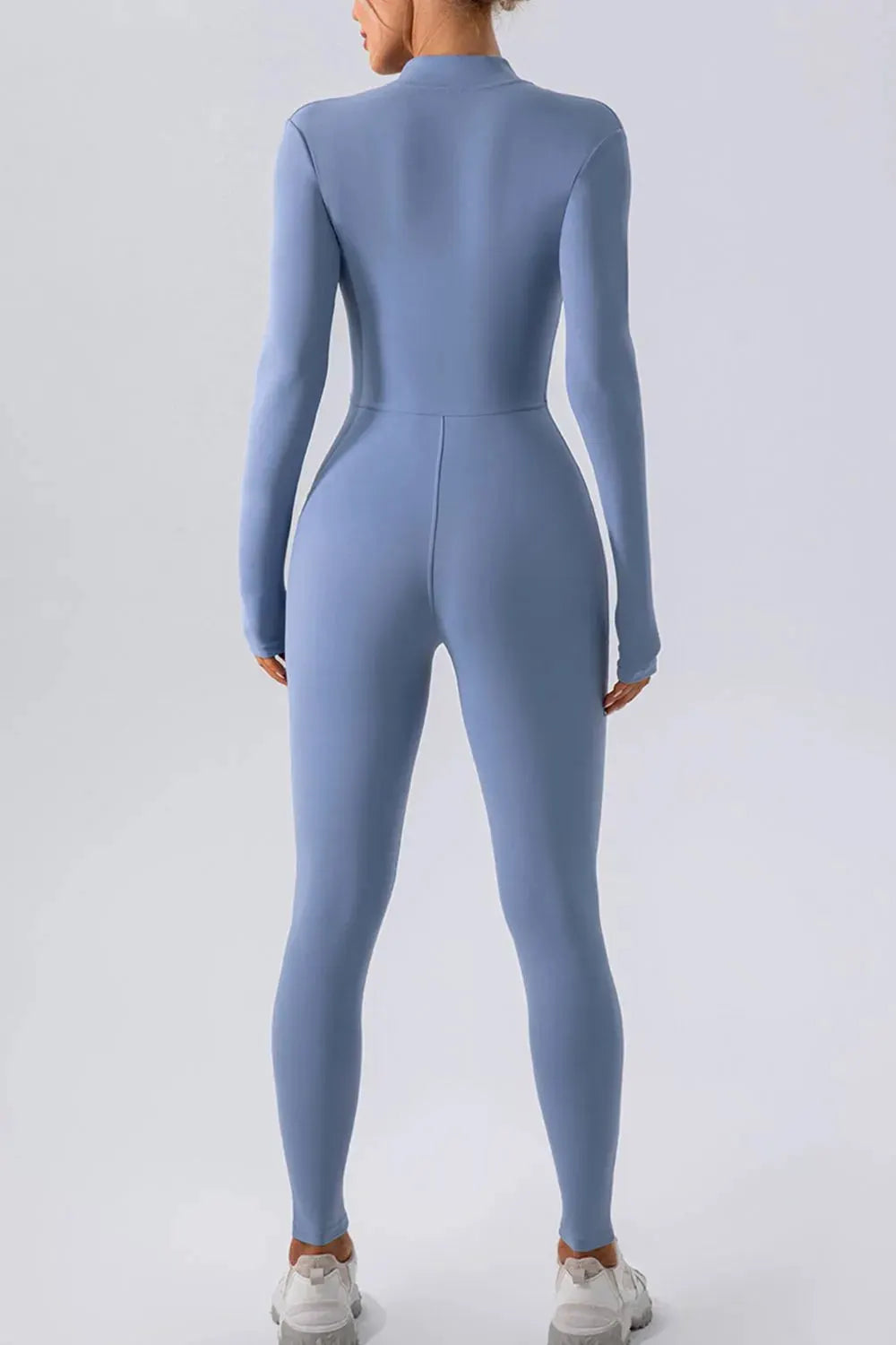 Half Zip Mock Neck Active Jumpsuit by Partner Label