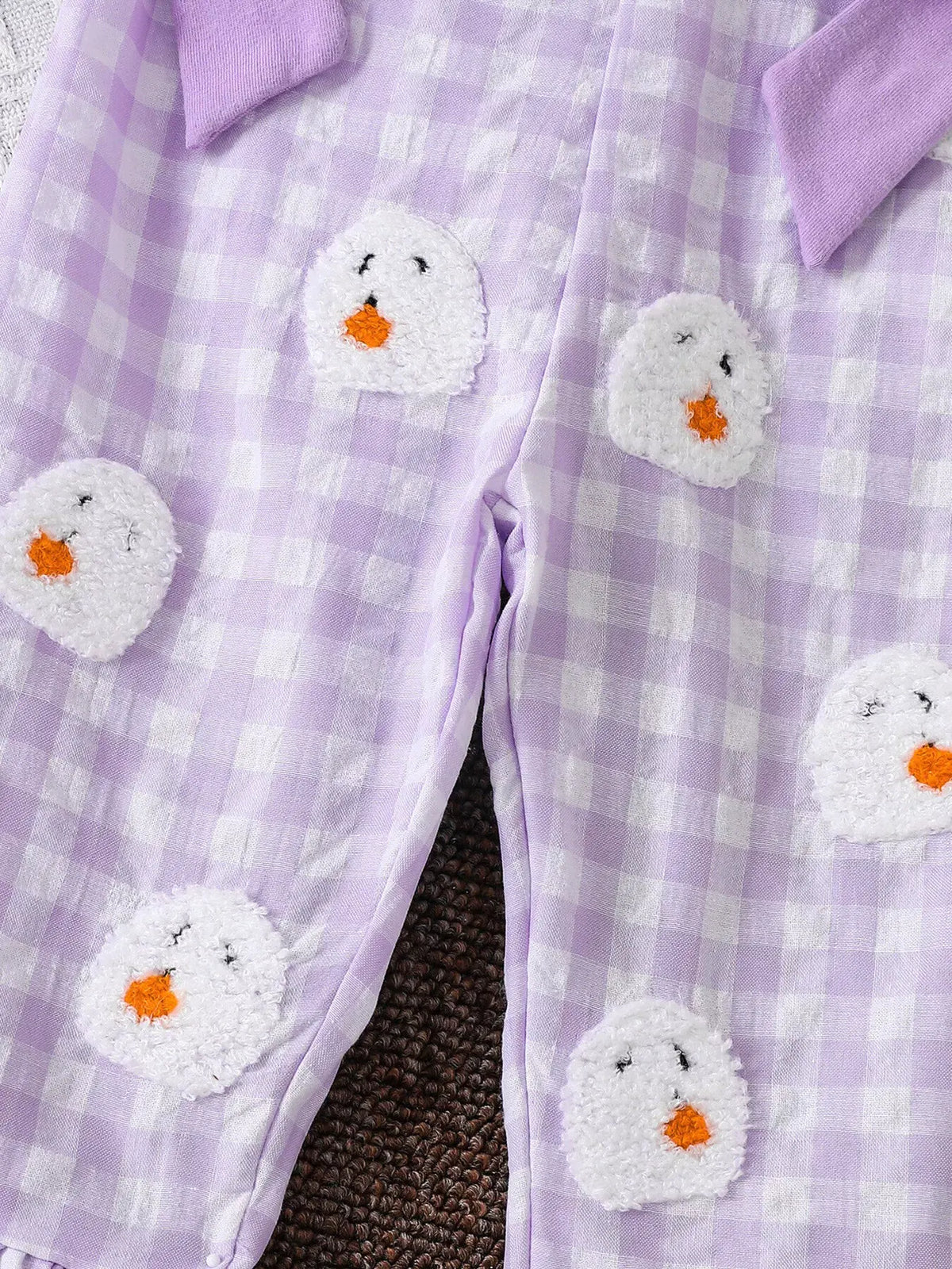 Children's Little Pumpkin Gingham Ruffle Hem Jumpsuit by Partner Label