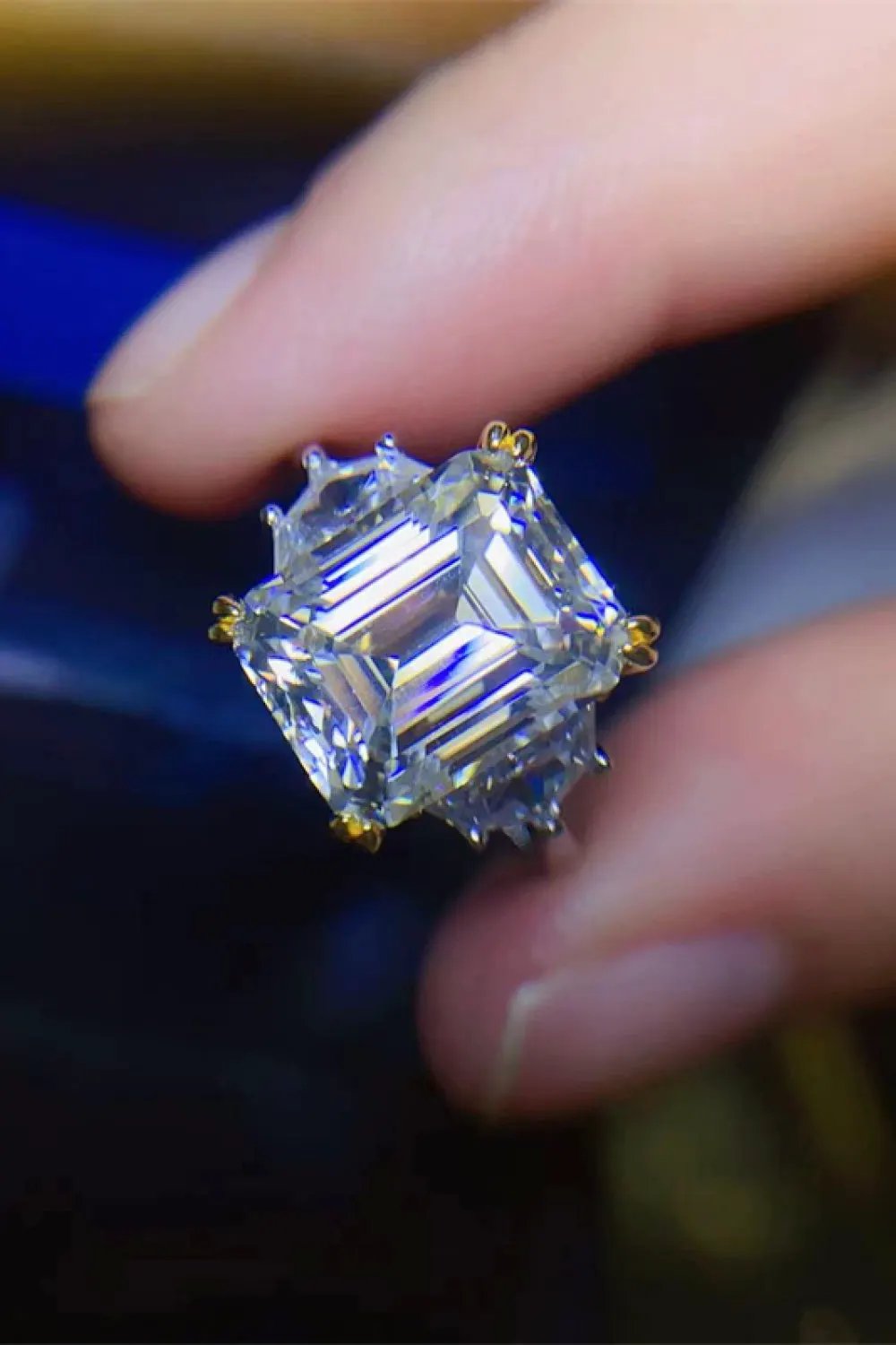 5 Carat Moissanite 925 Sterling Silver Ring by Partner Label