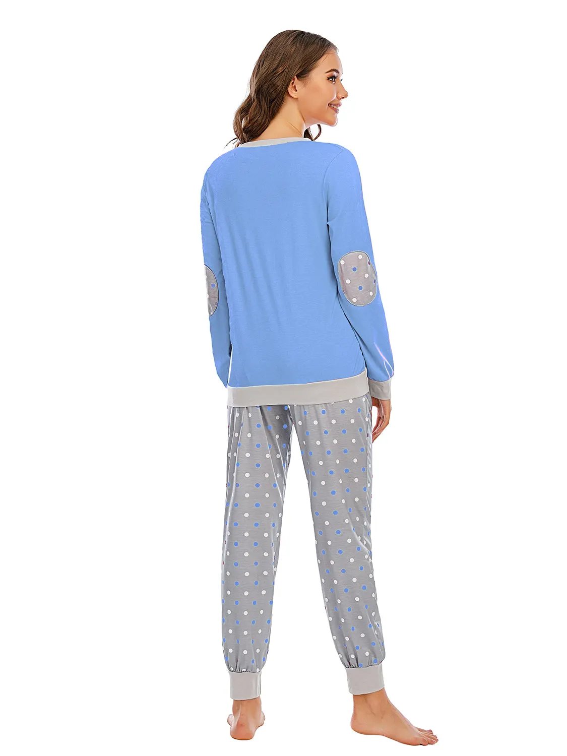 Long Sleeve Top and Polka Dot Pants Set by POL