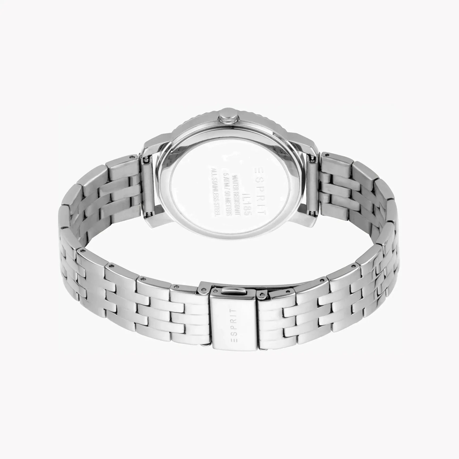 Esprit Women's Silver Stainless Steel Watch, Silver Dial | ES1L185M0045 by ESPRIT