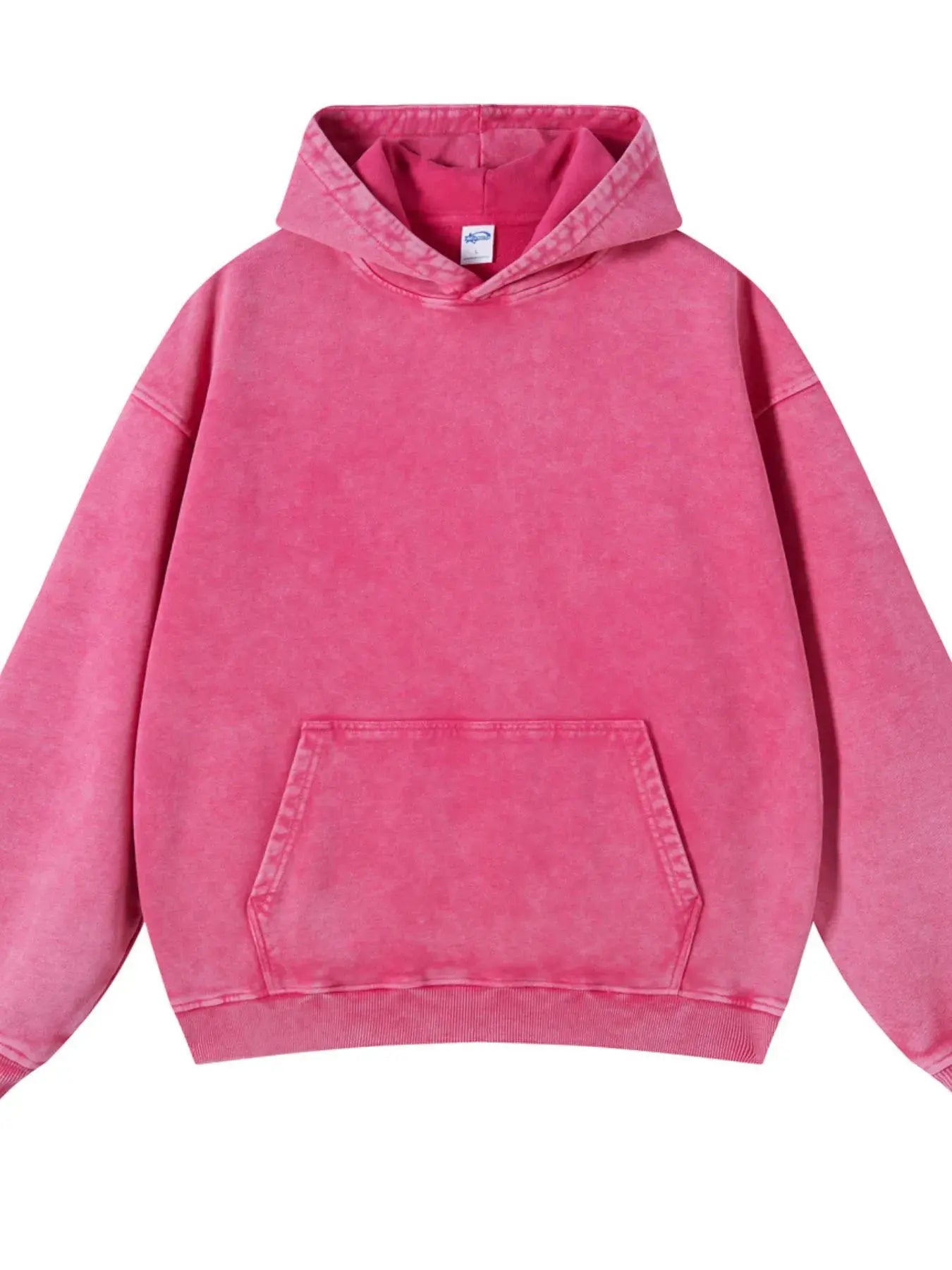 Men's Washed Oversized Long Sleeve Hoodie by Trendsi