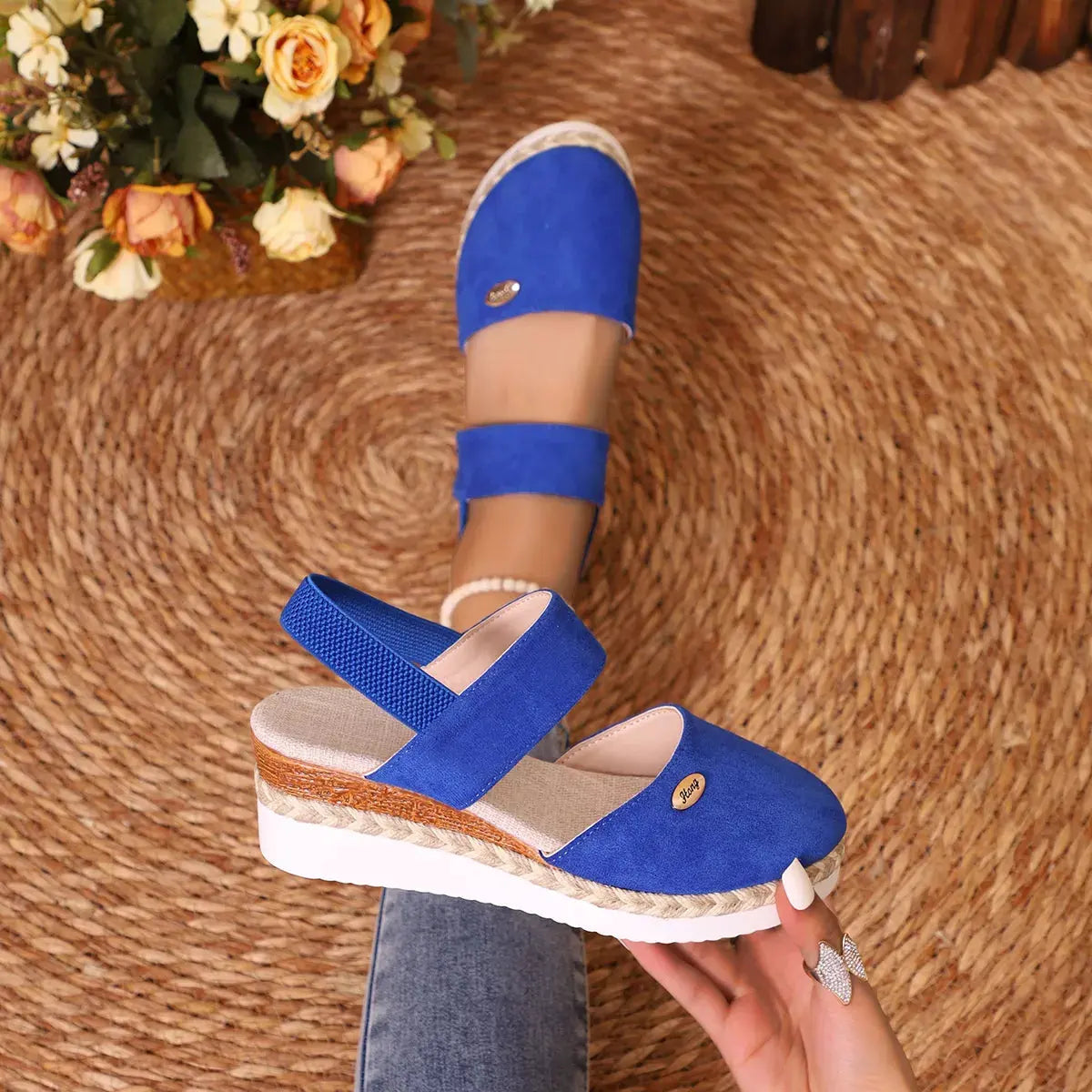 Espadrille Wedge Sandals with Ankle Strap | Partner Labels Selection by Partner Label