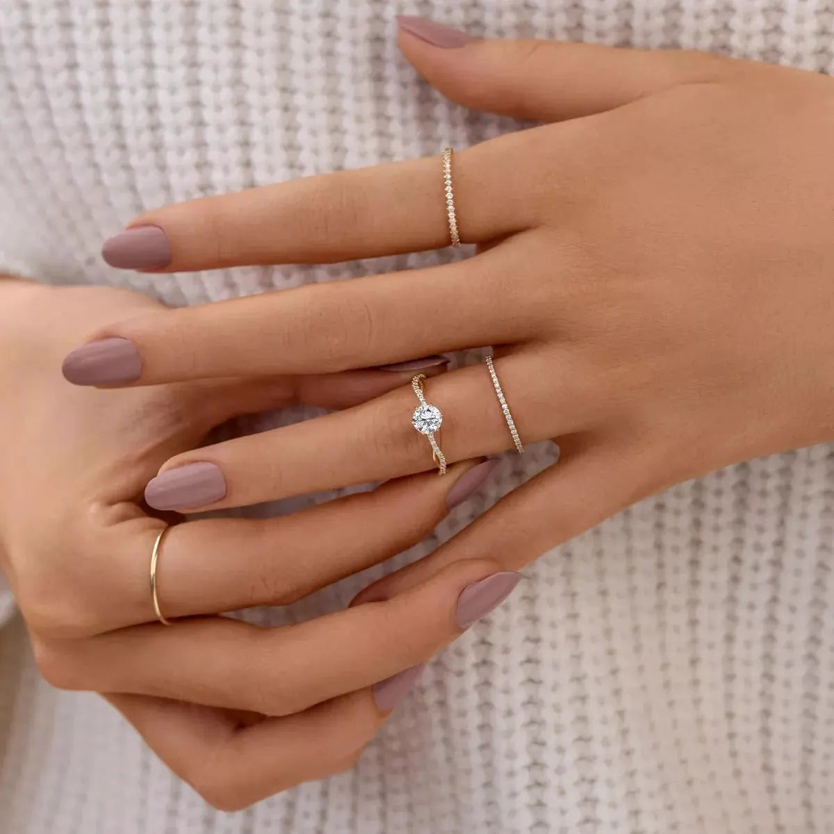 925 Sterling Silver Zircon Ring by Partner Label
