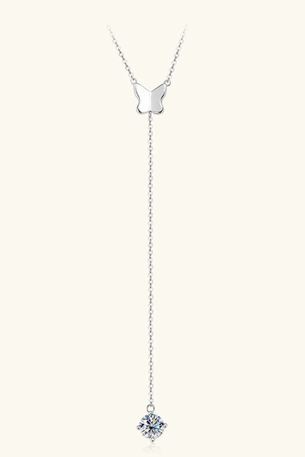 1 Carat Moissanite 925 Sterling Silver Necklace by Partner Label