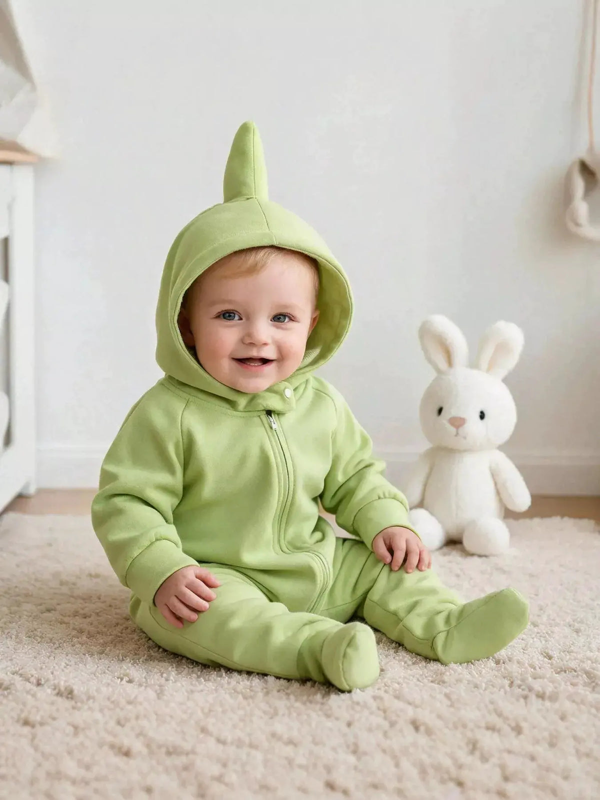 Children's Antenna Hooded One-Piece Jumpsuit by Trendsi
