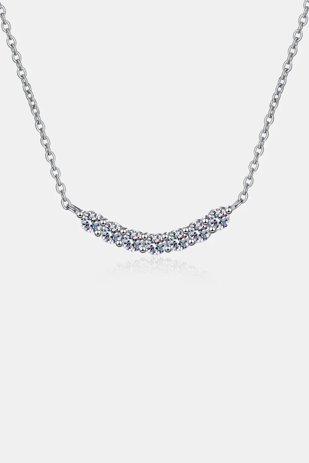 1.4 Carat Moissanite 925 Sterling Silver Necklace by Partner Labels