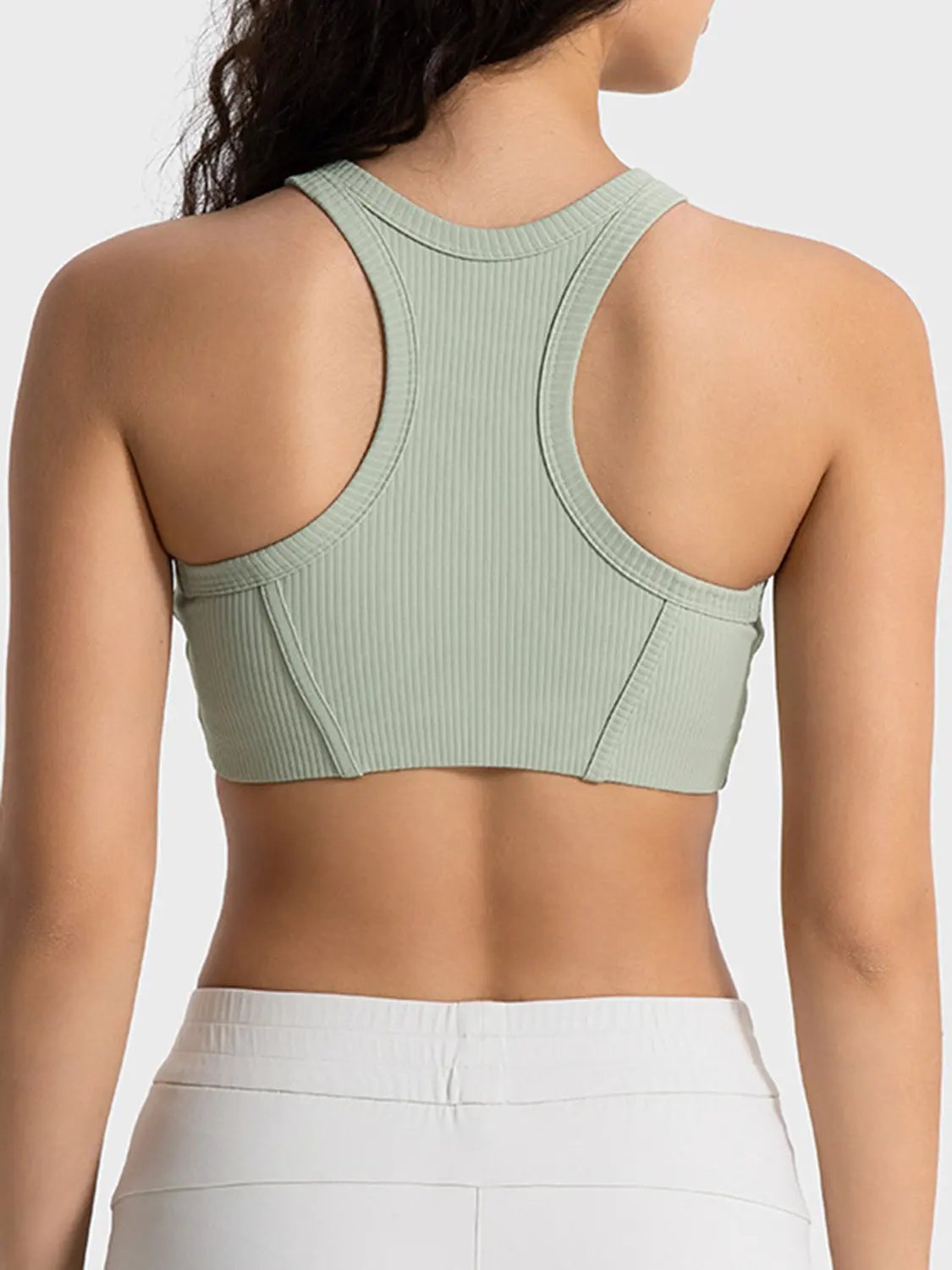 Millennia Wide Strap Cropped Sport Tank by Millennia