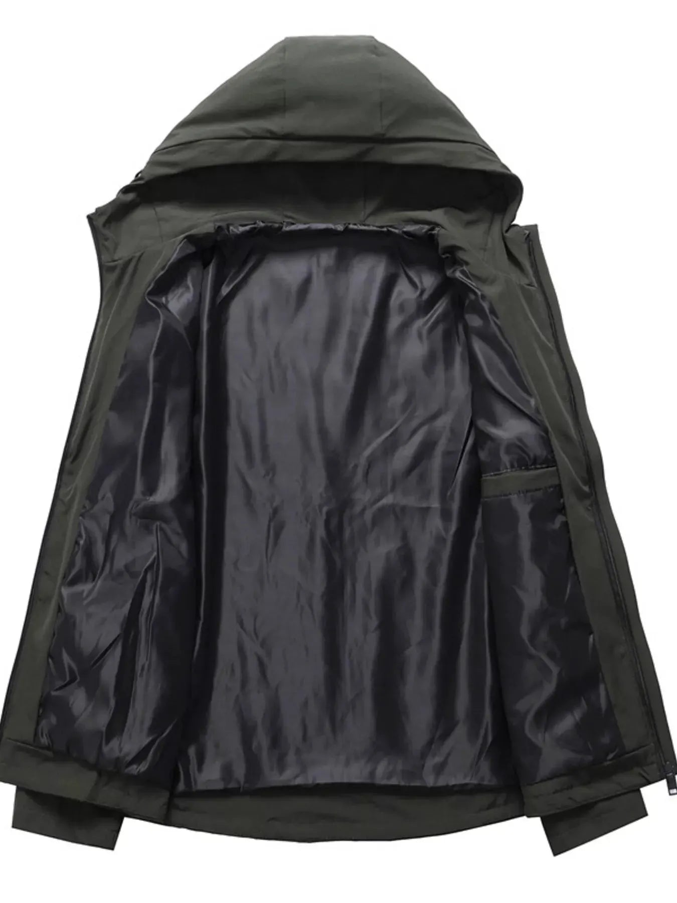 Men's Plus Size Hooded Windproof Casual Jacket by Partner Label