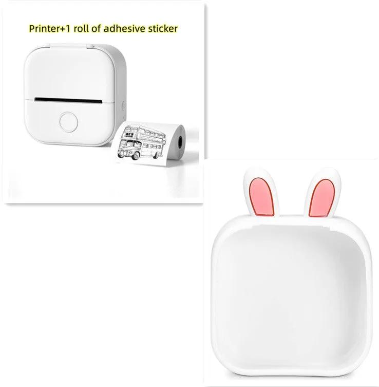Portable Mini Thermal Label Printer Home Photo Printer Student Wrong Question Printer Bluetooth-compatible Mini Label Printer Price Tag by Maiden-Art