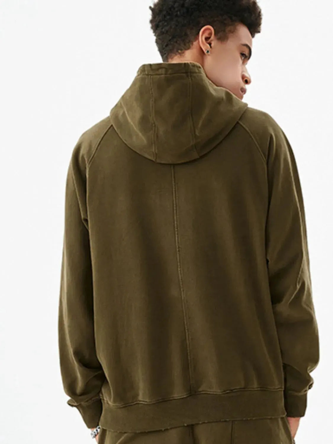 Men's Kangaroo Pocket Raglan Sleeve Hoodie by Partner Label