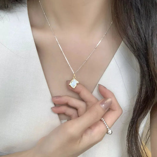 925 Sterling Silver Geometric Necklace by Partner Labels