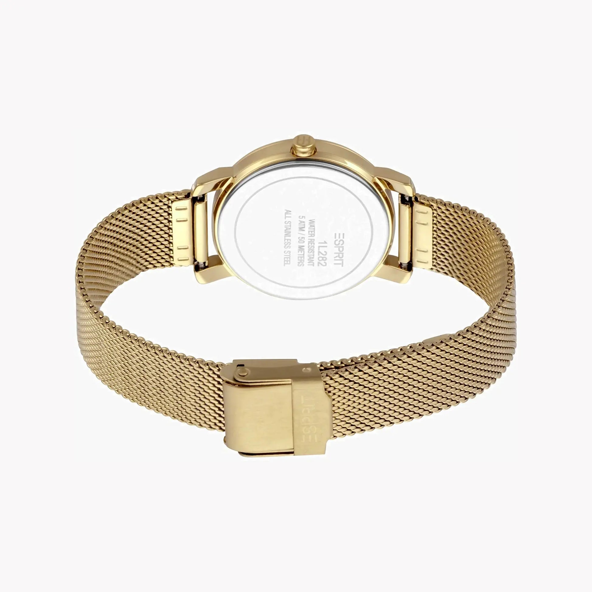 Esprit Women's Gold Stainless Steel Watch, Champagne Dial | Es1l083m0015 by ESPRIT