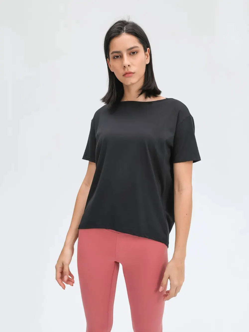 Millennia Round Neck Short Sleeve Active T-Shirt by Millennia