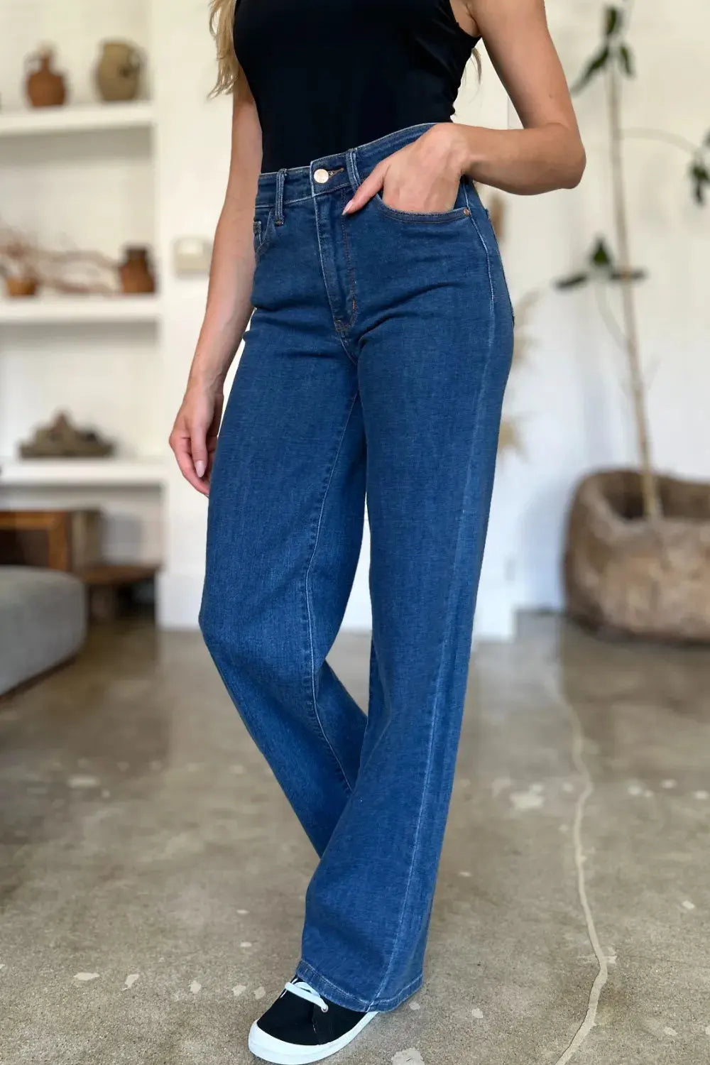 Judy Blue Full Size High Rise Straight Jeans by Judy Blue
