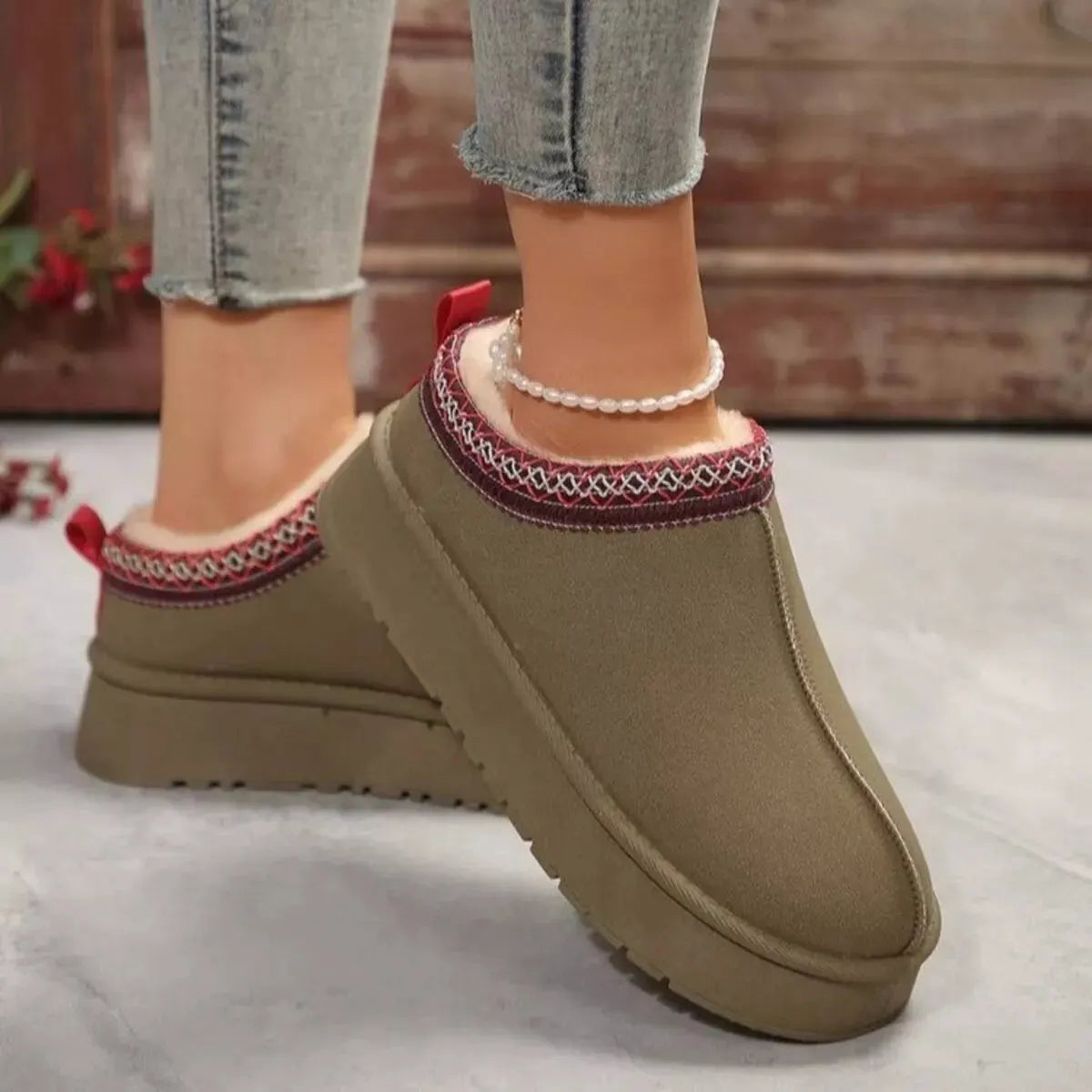 Round Toe Platform Slip-Ons by Partner Label