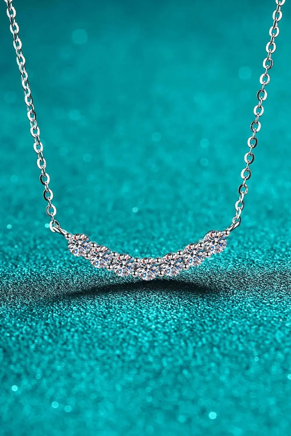 1.4 Carat Moissanite 925 Sterling Silver Necklace by Partner Labels
