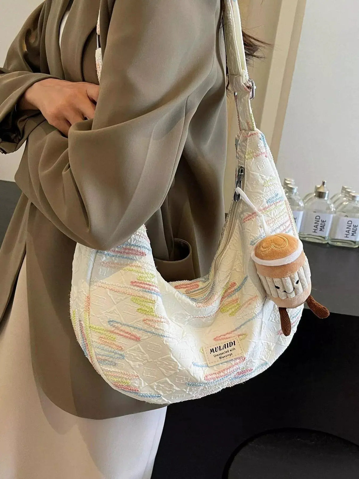 Cartoon Charm Crossbody Bag by Partner Label