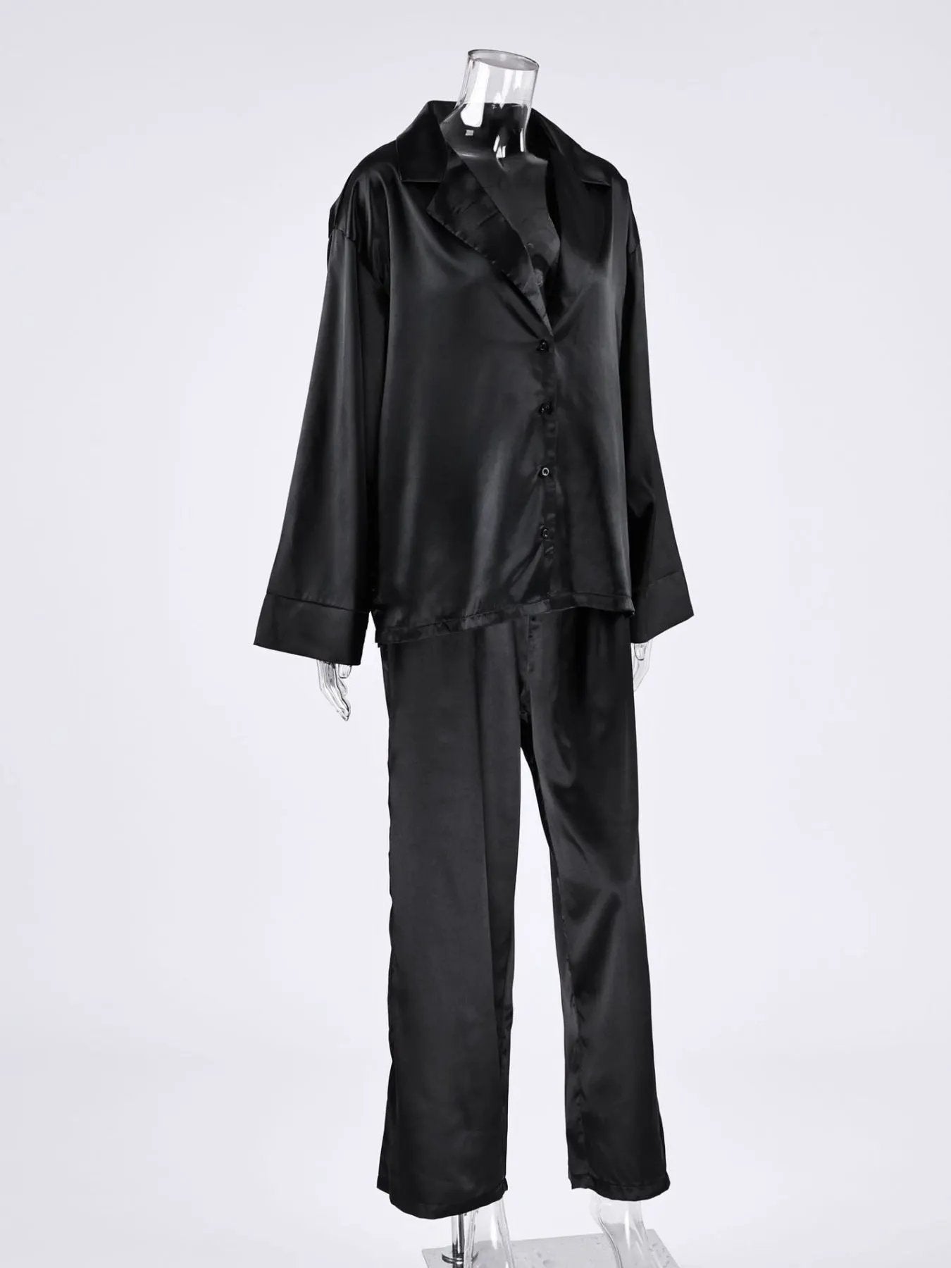 Long Sleeve Top and Wide Leg Pants Lounge Set by Partner Label