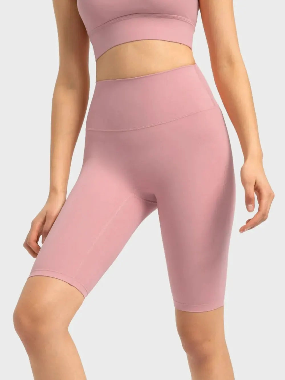 Millennia High Rise Wide Waistband Active Shorts by Millennia