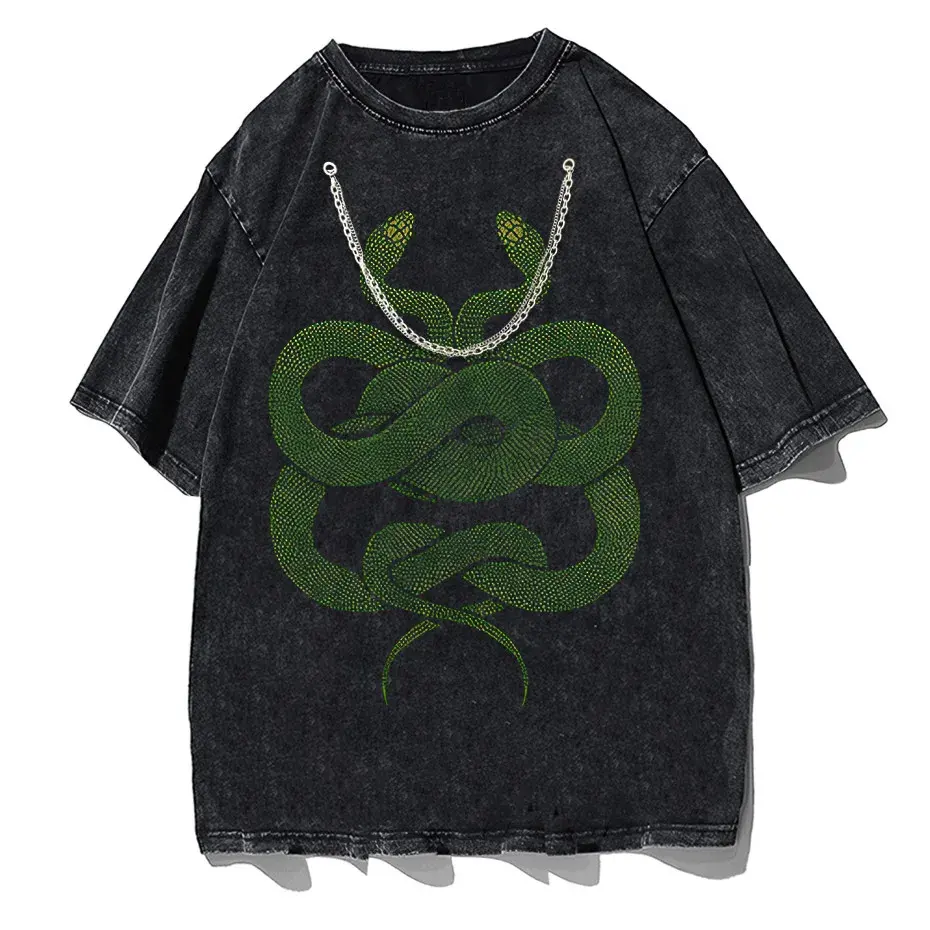 Gothic Dark Cartoon Print T-Shirt Harajuku Punk Y2K Streetwear by Vimost Shop