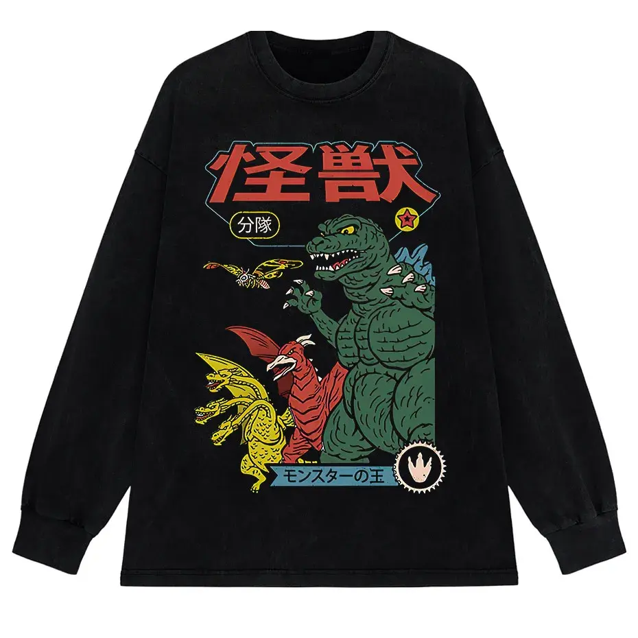 Japanese Anime Print T-Shirt Men Short Sleeve Casual Tee by Vimost Shop