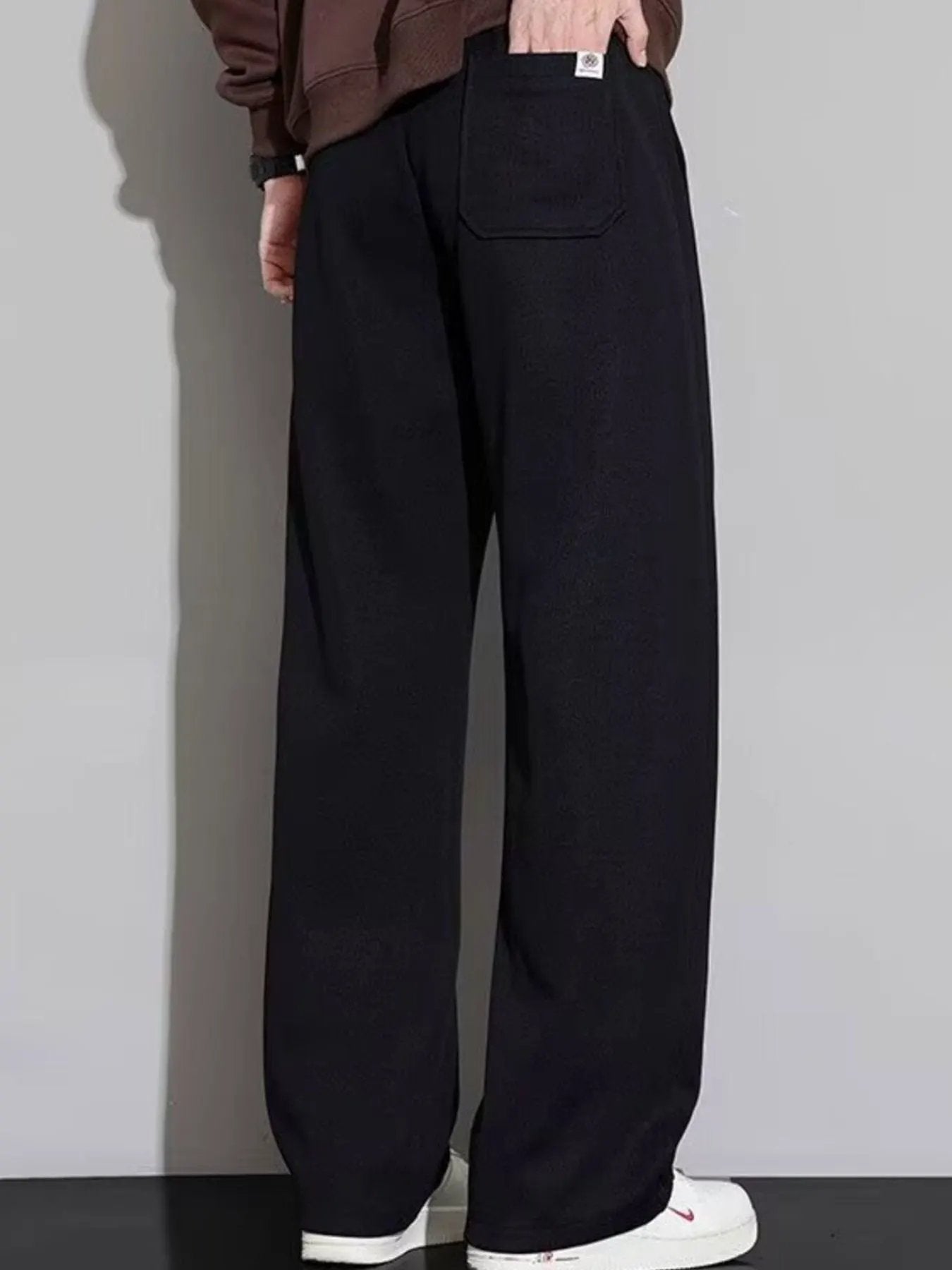 Men's Plus Size Casual Loose Fit Drawstring Pants by Partner Label