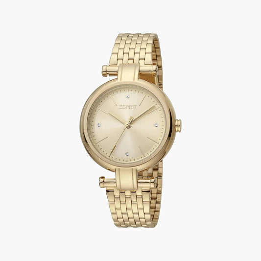 Esprit Women's Gold Stainless Steel Watch, Champagne Dial | Es1l049m0055 by ESPRIT