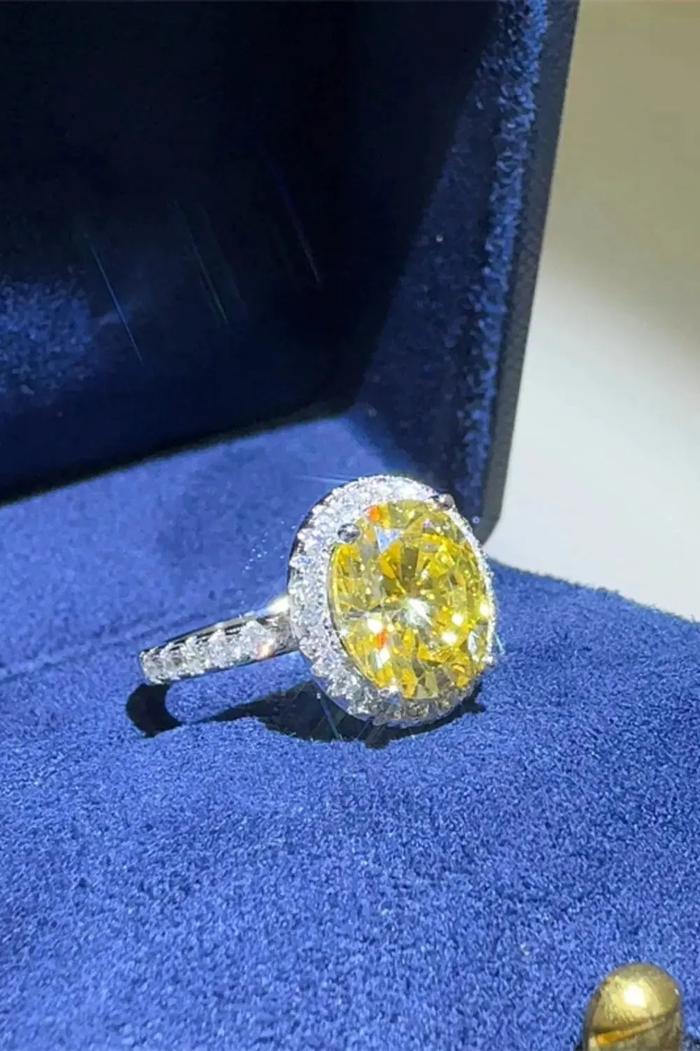 3 Carat Moissanite 925 Sterling Silver Ring by Partner Label