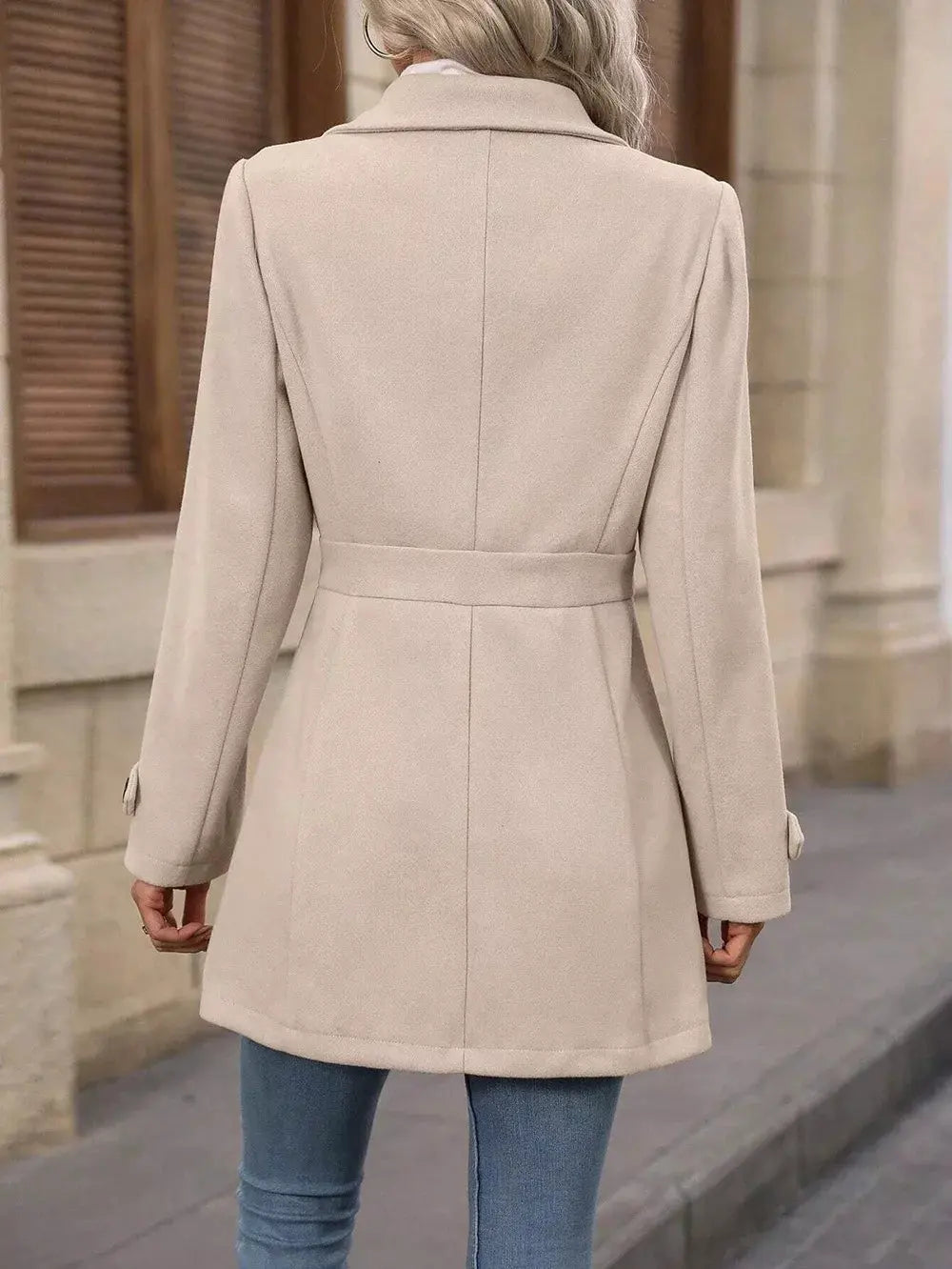 Collared Neck Button Up Coat | Partner Labels Selection by Partner Label
