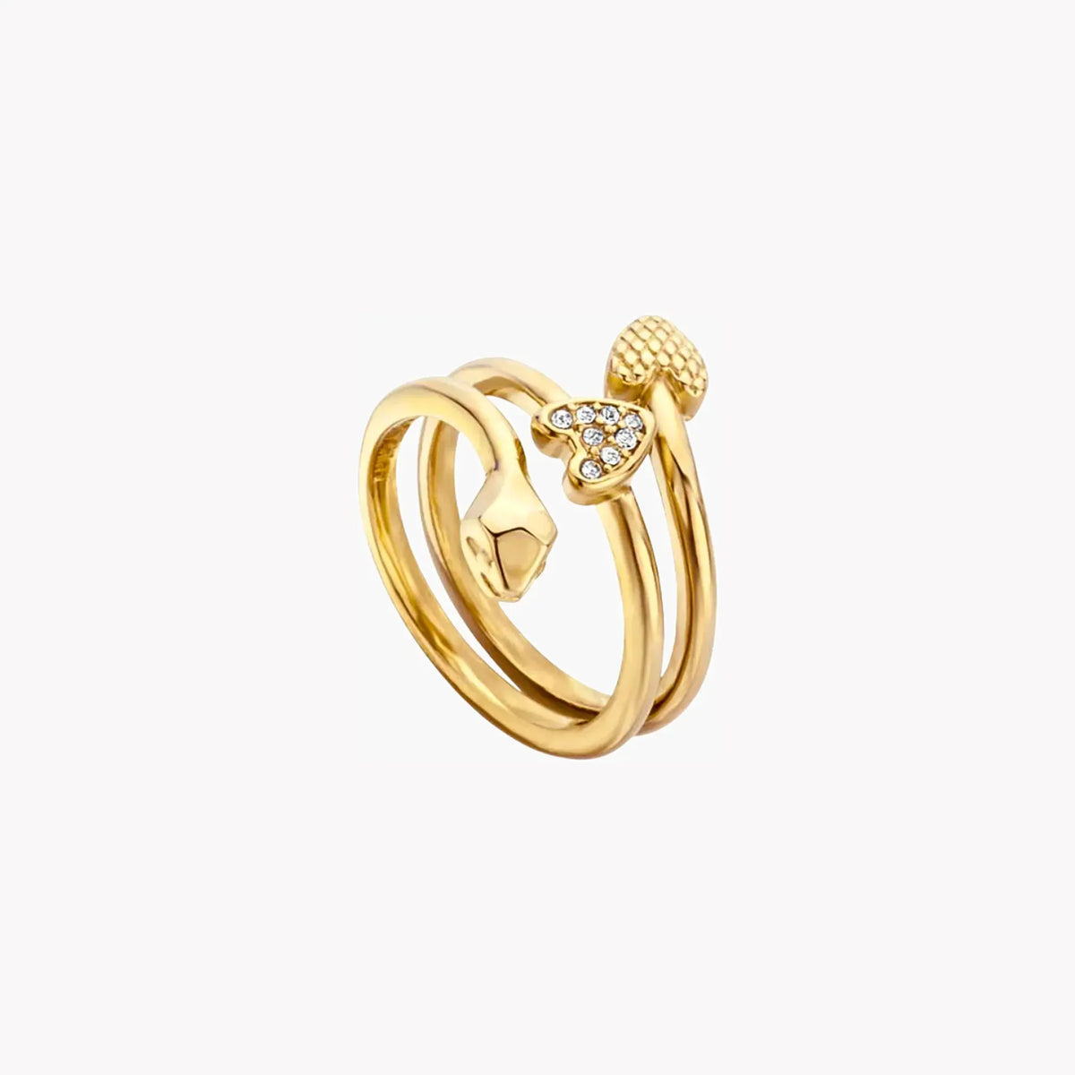 Just Cavalli Women's Gold Brass Ring, Gold Finish | Jcrg00620207 by JUST CAVALLI