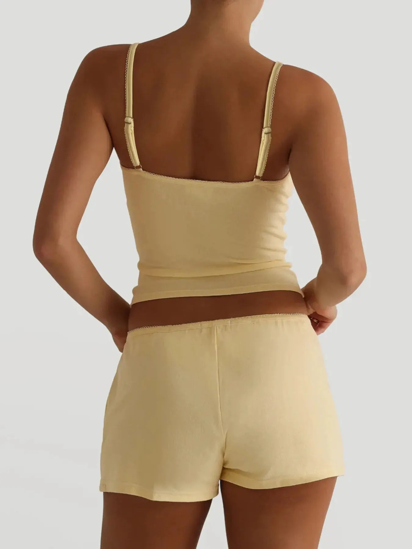 V-Neck Cami and Shorts Set by Partner Label