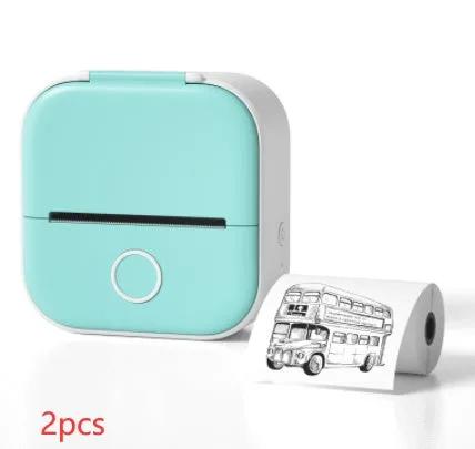 Portable Mini Thermal Label Printer Home Photo Printer Student Wrong Question Printer Bluetooth-compatible Mini Label Printer Price Tag by Maiden-Art