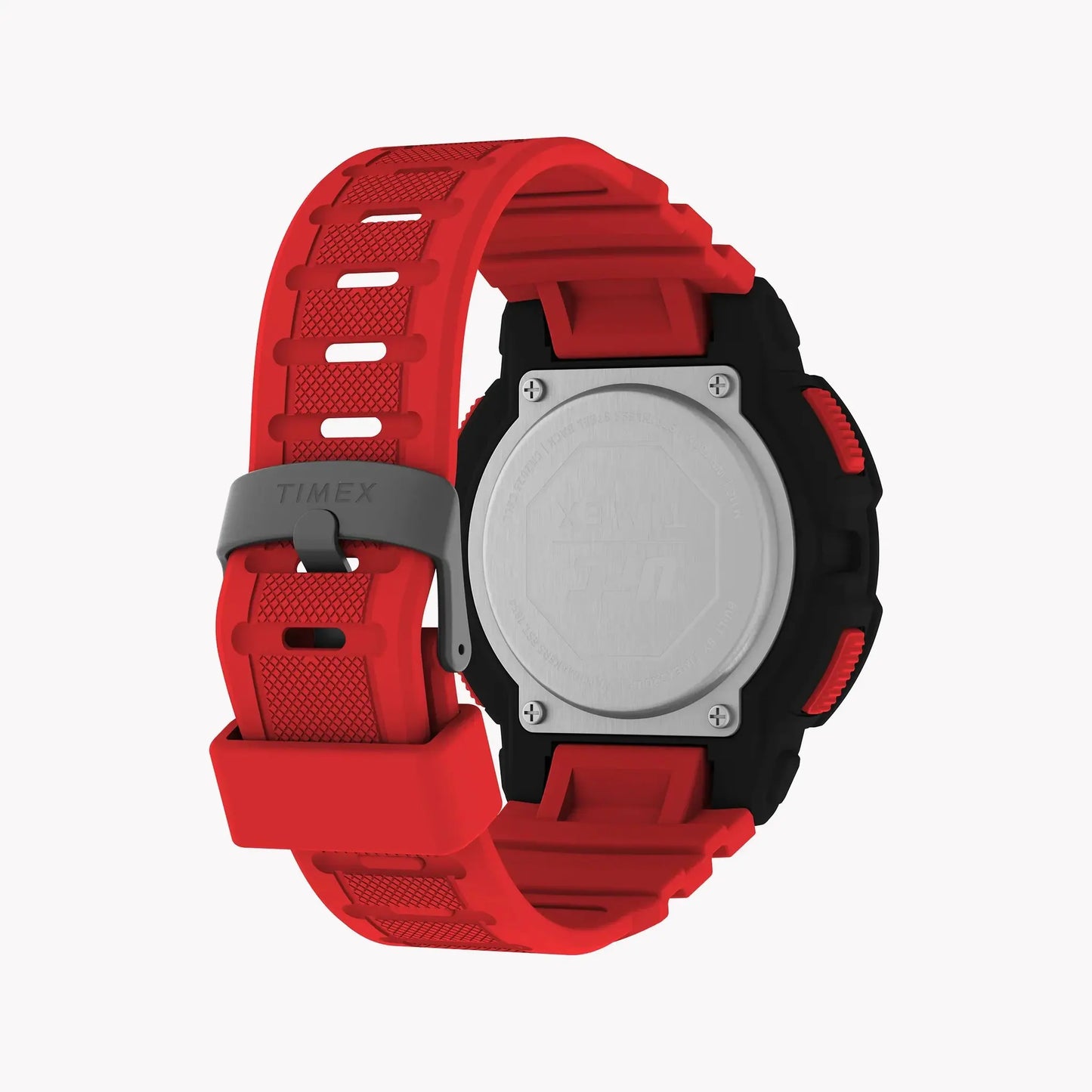 Timex Men's Red Digital Watch, Black Resin Case | T5k892 by TIMEX