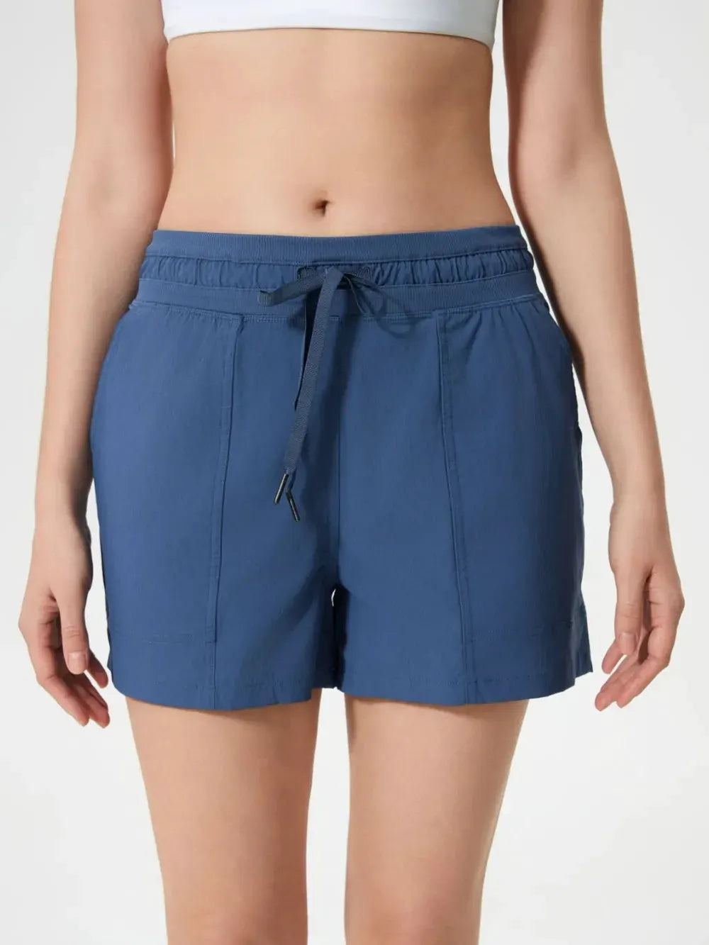 Millennia Drawstring Active Shorts with Pockets by Millennia
