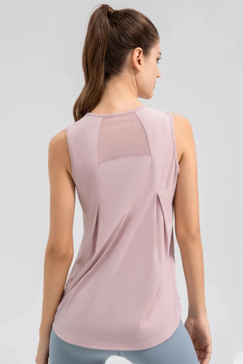 Round Neck Wide strap Active Tank by Partner Label