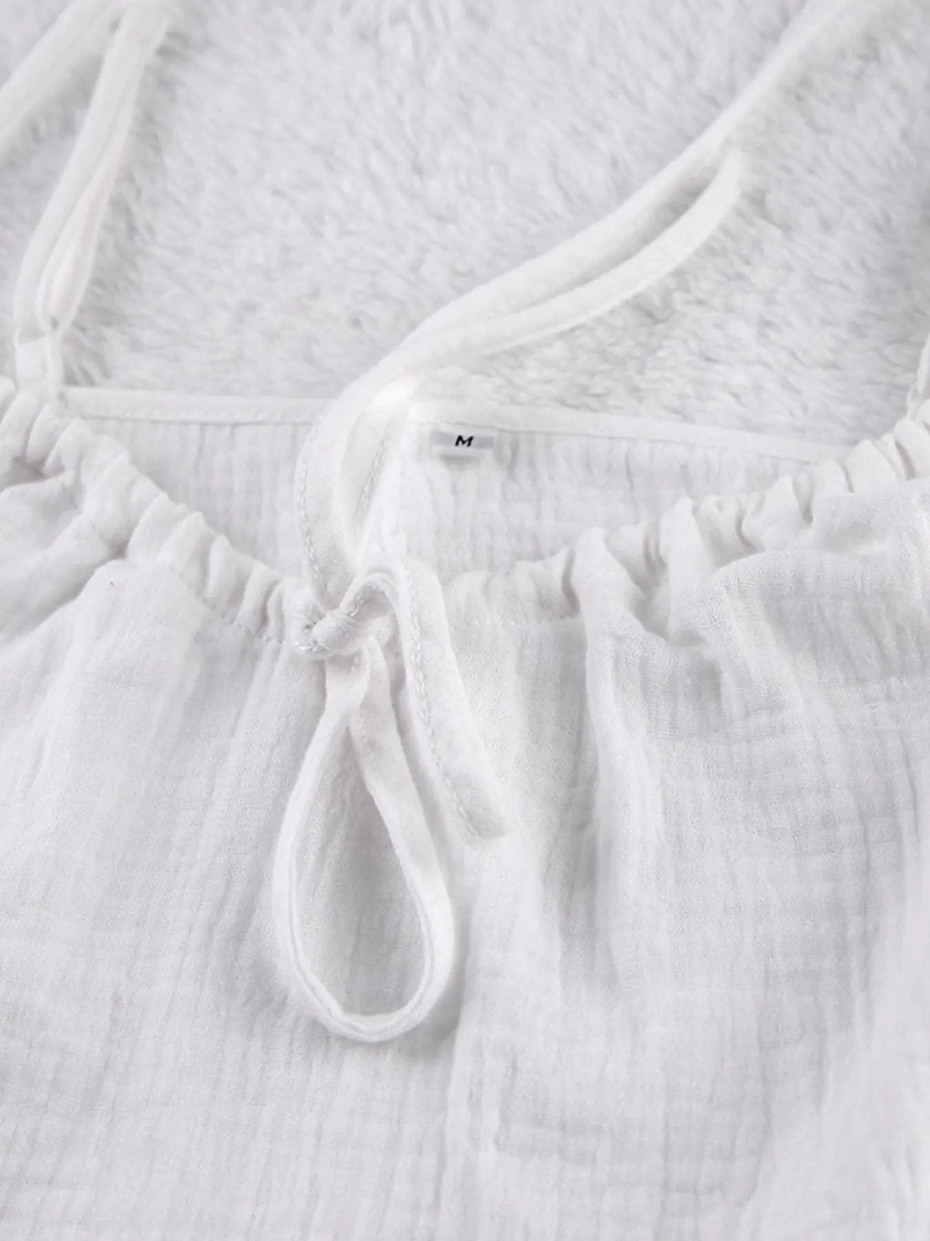 Tie Front Relaxed Fit Cami and Shorts Set by Partner Label