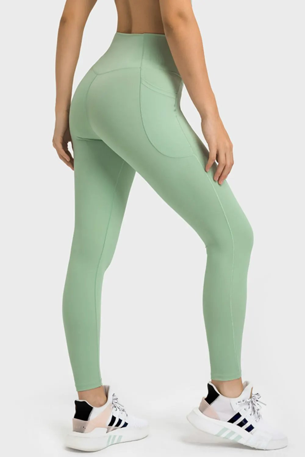 Millennia V-Waist Yoga Leggings with Pockets by Millennia